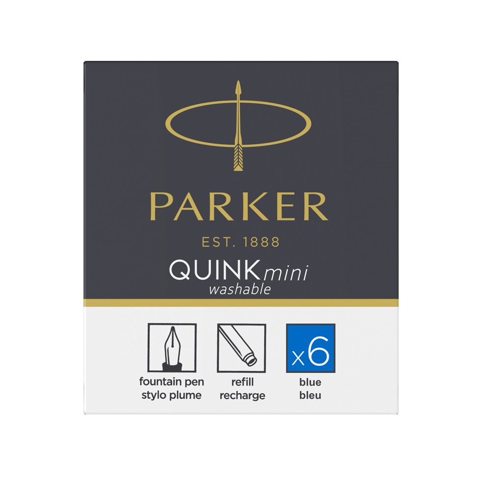 Patrone za nalivpero Parker Royal Quink Blue Mini - Слика 3