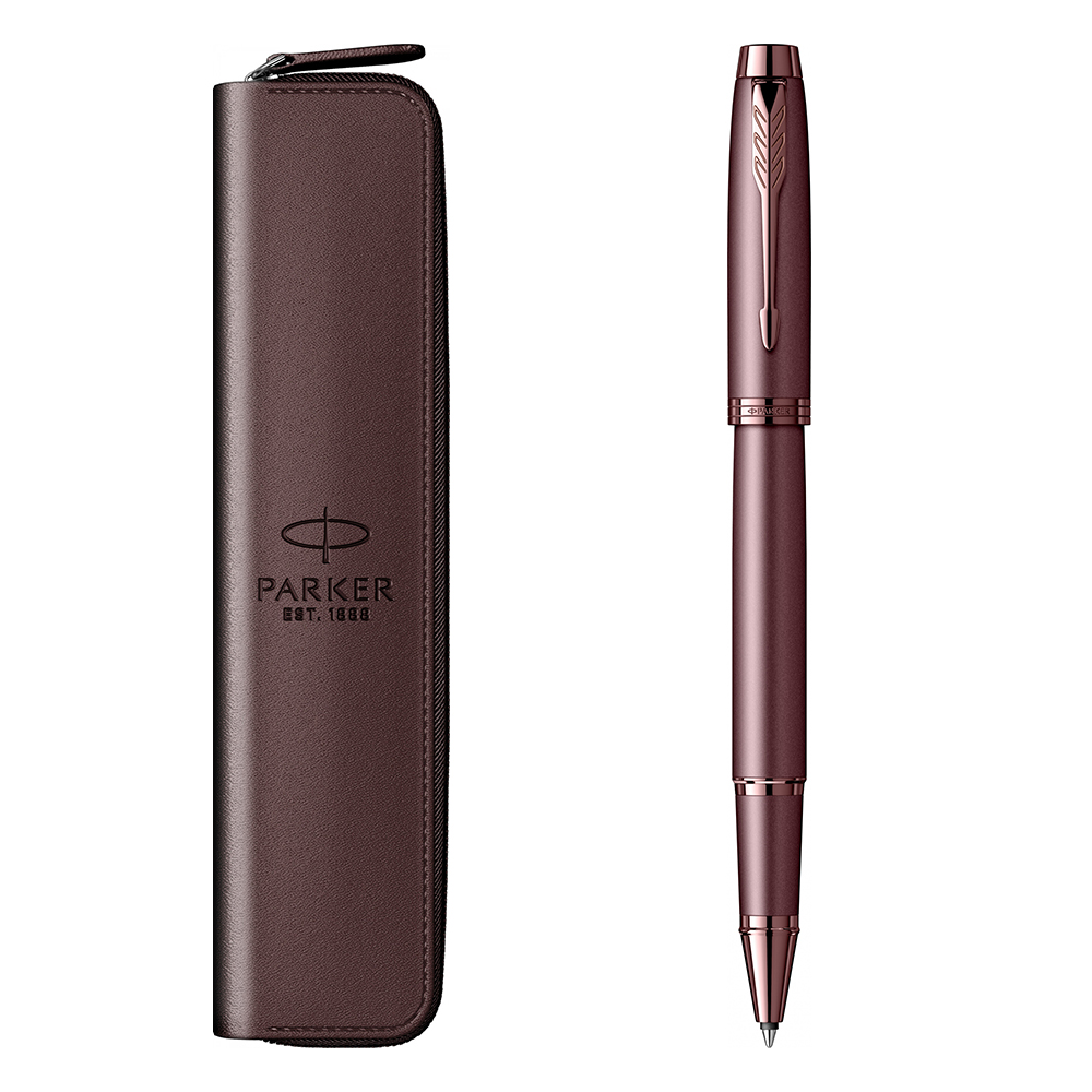 Parker poklon set IM BURGUNDY Roler + futrola