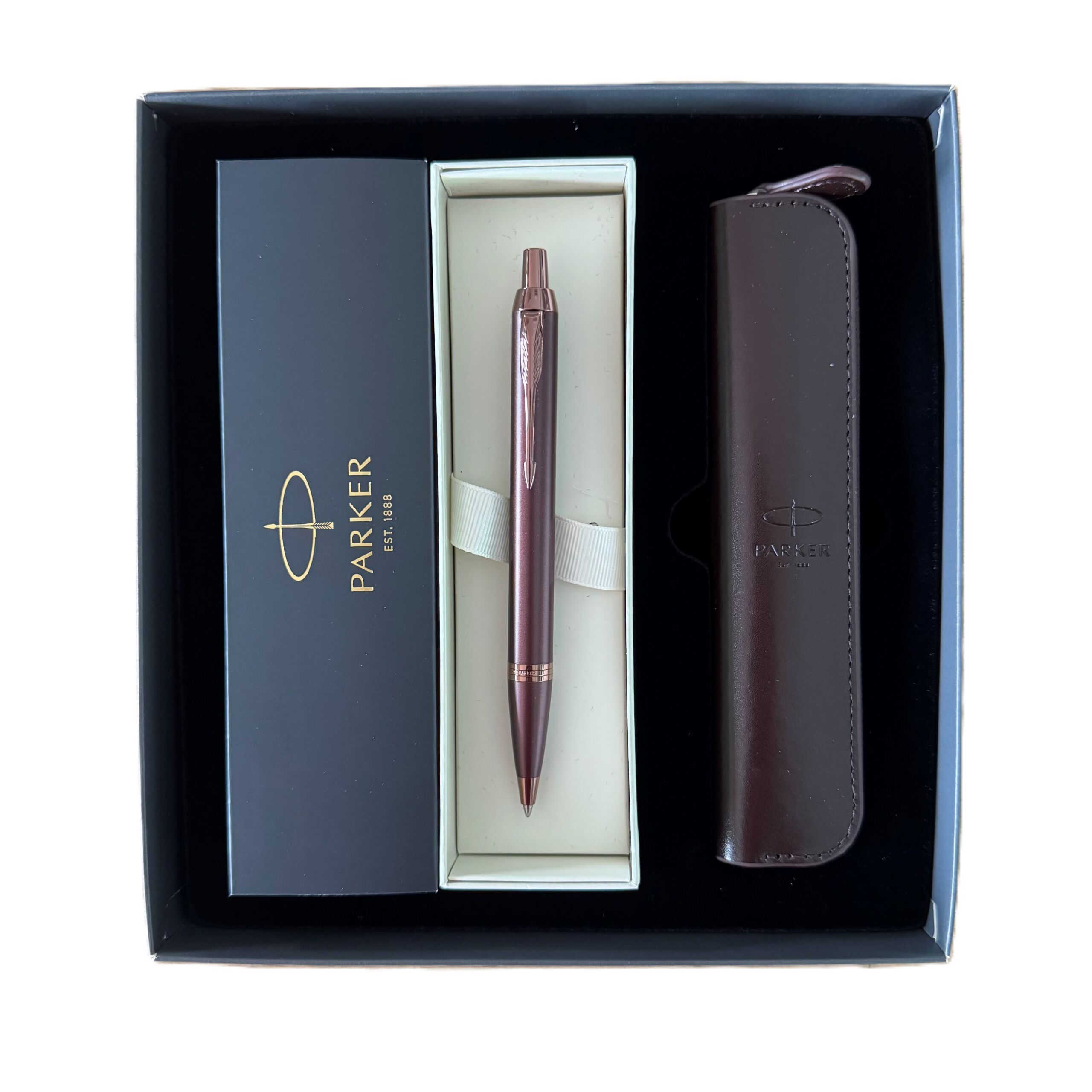 Parker poklon set IM BURGUNDY Hemijska olovka + futrola