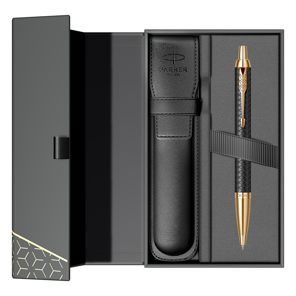 Parker poklon SET Royal IM Premium Black GT - Hemijska + Futrola
